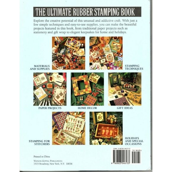 The Complete Guide to Rubber Stamping Hardcover 1996 Grace Taormina - Picture 2 of 2